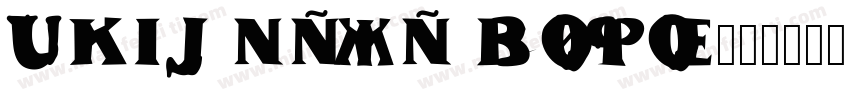 UKIJ Nasa Bold字体转换